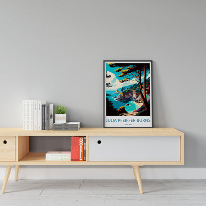 Julia Pfeiffer Burns State Park Travel Print Wall Art Julia Pfeiffer Burns Wall Hanging Home Décor Julia Pfeiffer Burns Gift Art California