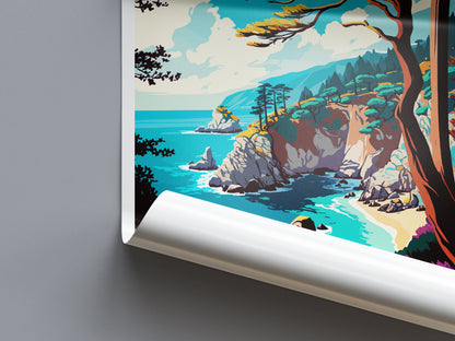 Julia Pfeiffer Burns State Park Travel Print Wall Art Julia Pfeiffer Burns Wall Hanging Home Décor Julia Pfeiffer Burns Gift Art California