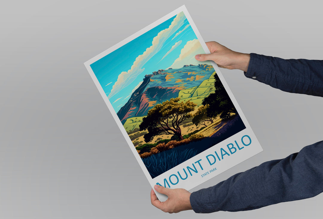 Mount Diablo State Park Travel Print Wall Art Mount Diablo Wall Hanging Home Décor Mount Diablo Gift Art Lovers California Art Lover Gift