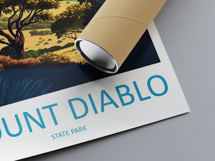 Mount Diablo State Park Travel Print Wall Art Mount Diablo Wall Hanging Home Décor Mount Diablo Gift Art Lovers California Art Lover Gift