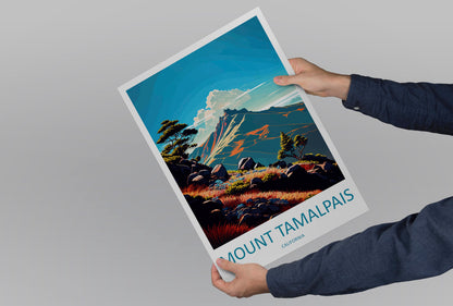 Mount Tamalpais Travel Print Wall Art Mount Tamalpais Wall Hanging Home Décor Mount Tamalpais Gift Art Lovers California Art Lover Gift