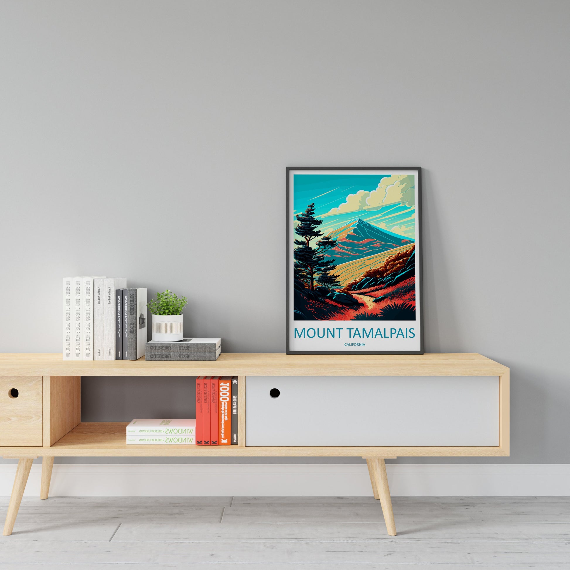 Mount Tamalpais Travel Print Wall Art Mount Tamalpais Wall Hanging Home Décor Mount Tamalpais Gift Art Lovers California Art Lover Gift