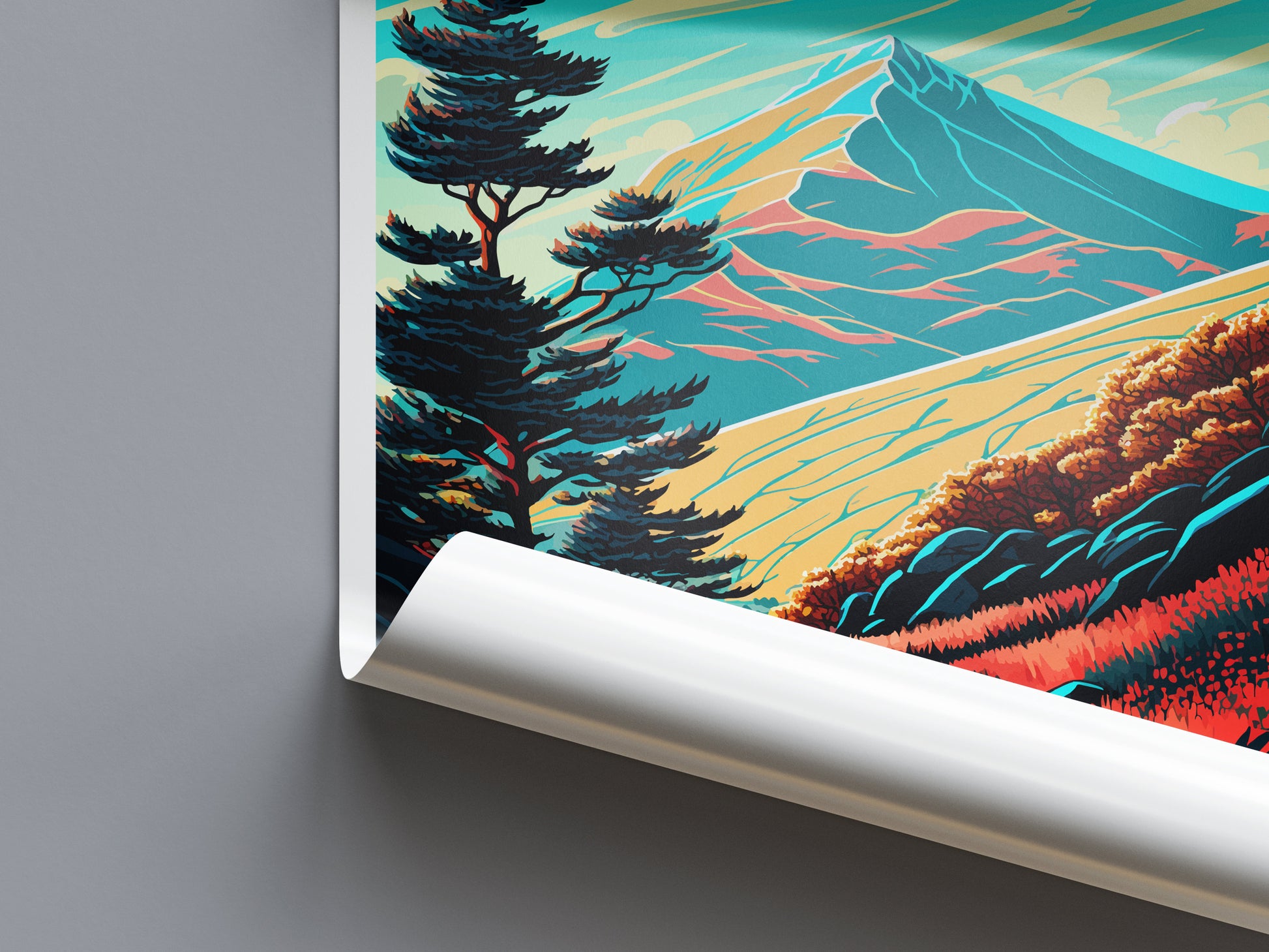Mount Tamalpais Travel Print Wall Art Mount Tamalpais Wall Hanging Home Décor Mount Tamalpais Gift Art Lovers California Art Lover Gift