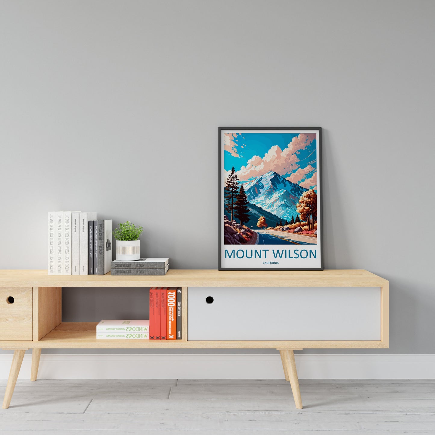 Mount Wilson Travel Print Wall Art Mount Wilson Wall Hanging Home Décor Mount Wilson Gift Art Lovers California Art Lover Gift