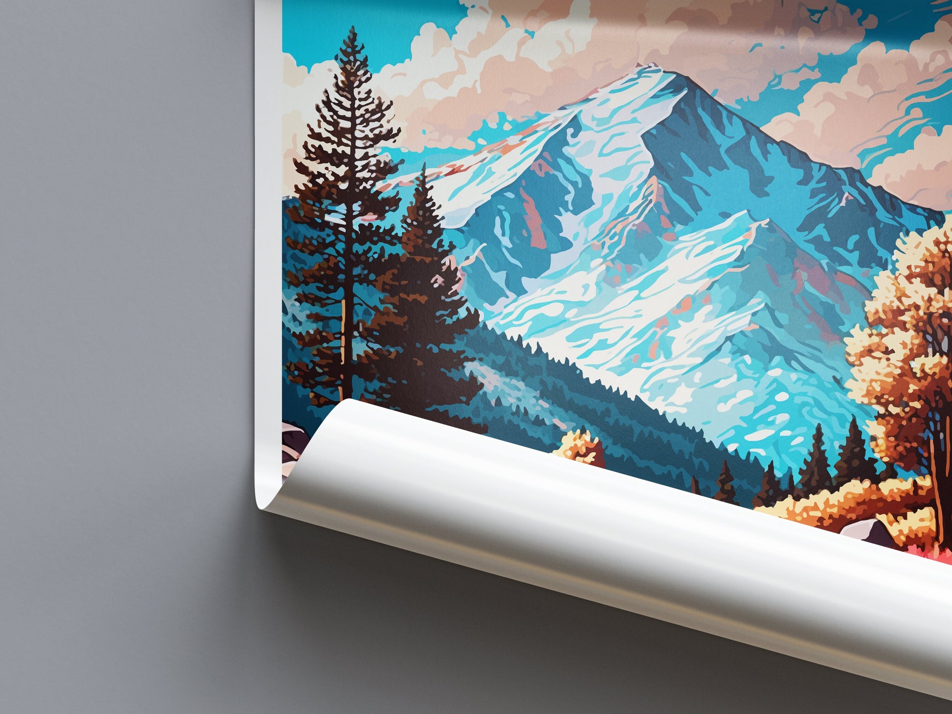 Mount Wilson Travel Print Wall Art Mount Wilson Wall Hanging Home Décor Mount Wilson Gift Art Lovers California Art Lover Gift