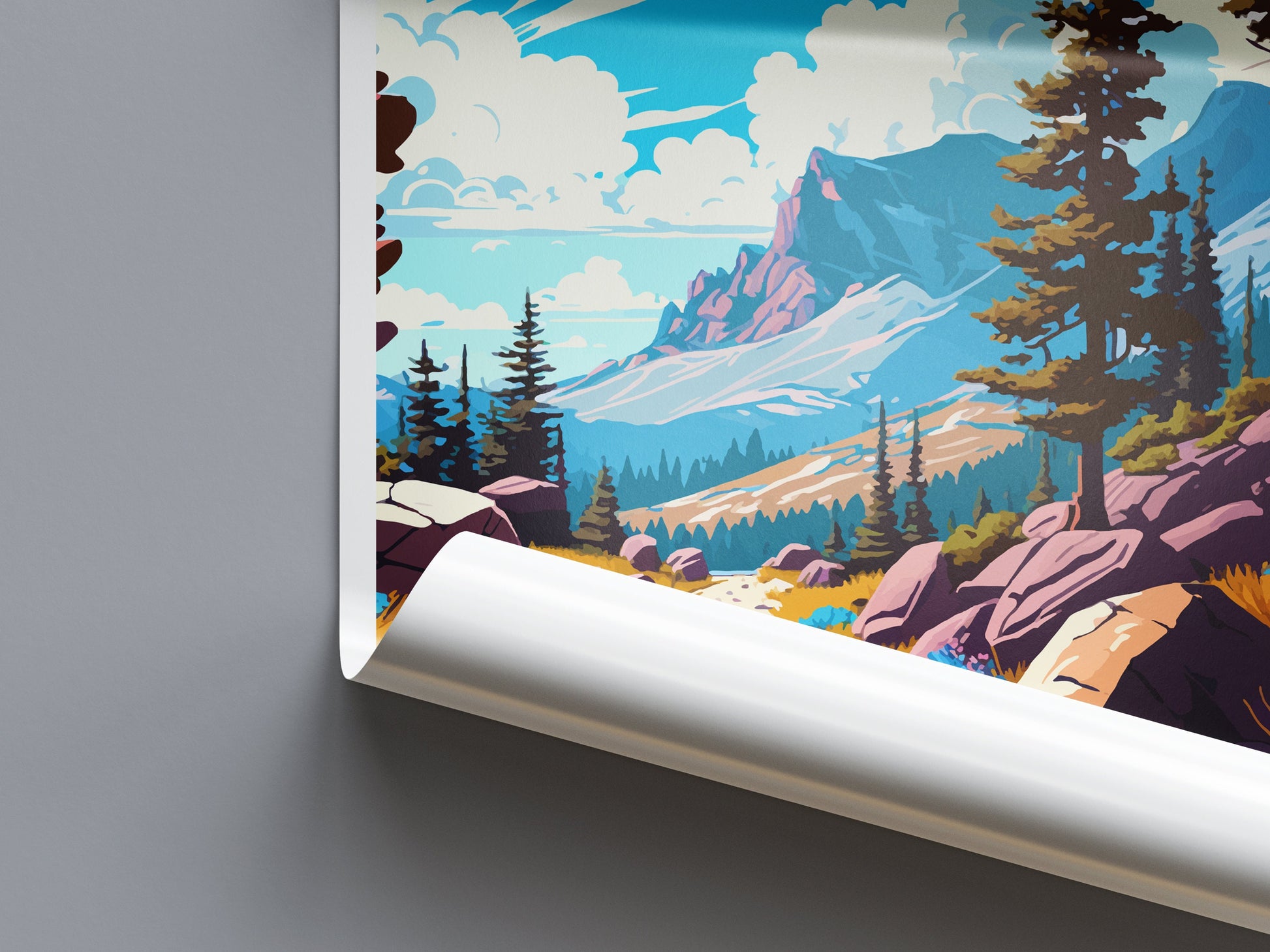 Pacific Crest Trail Travel Print Wall Art Pacific Crest Trail Wall Hanging Home Décor Pacific Crest Trail Gift Art Lovers California Art