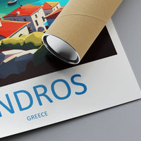 Andros Travel Print Wall Art Andros Greece Wall Hanging Home Decoration Andros Gift Art Lovers Wall Art Print Andros Greece Wall Poster Art
