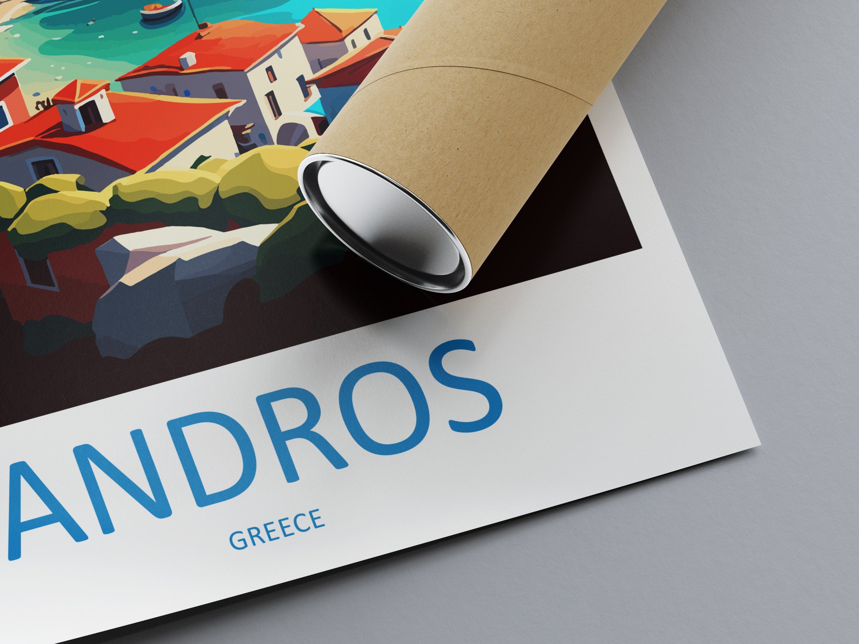 Andros Travel Print Wall Art Andros Greece Wall Hanging Home Decoration Andros Gift Art Lovers Wall Art Print Andros Greece Wall Poster Art