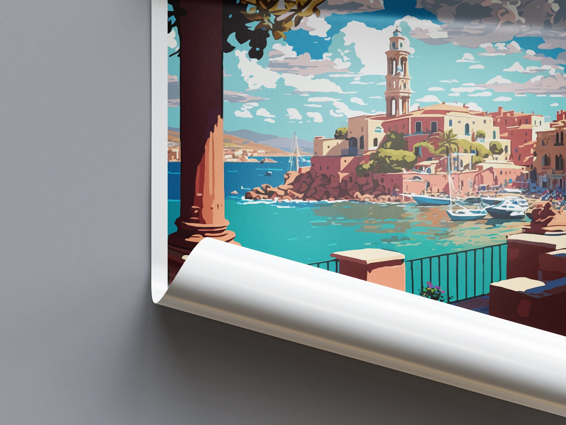 Chania Travel Print Wall Art Chania Greece Wall Hanging Home Decoration Chania Gift Art Lovers Wall Art Print Chania Greece Wall Poster Art