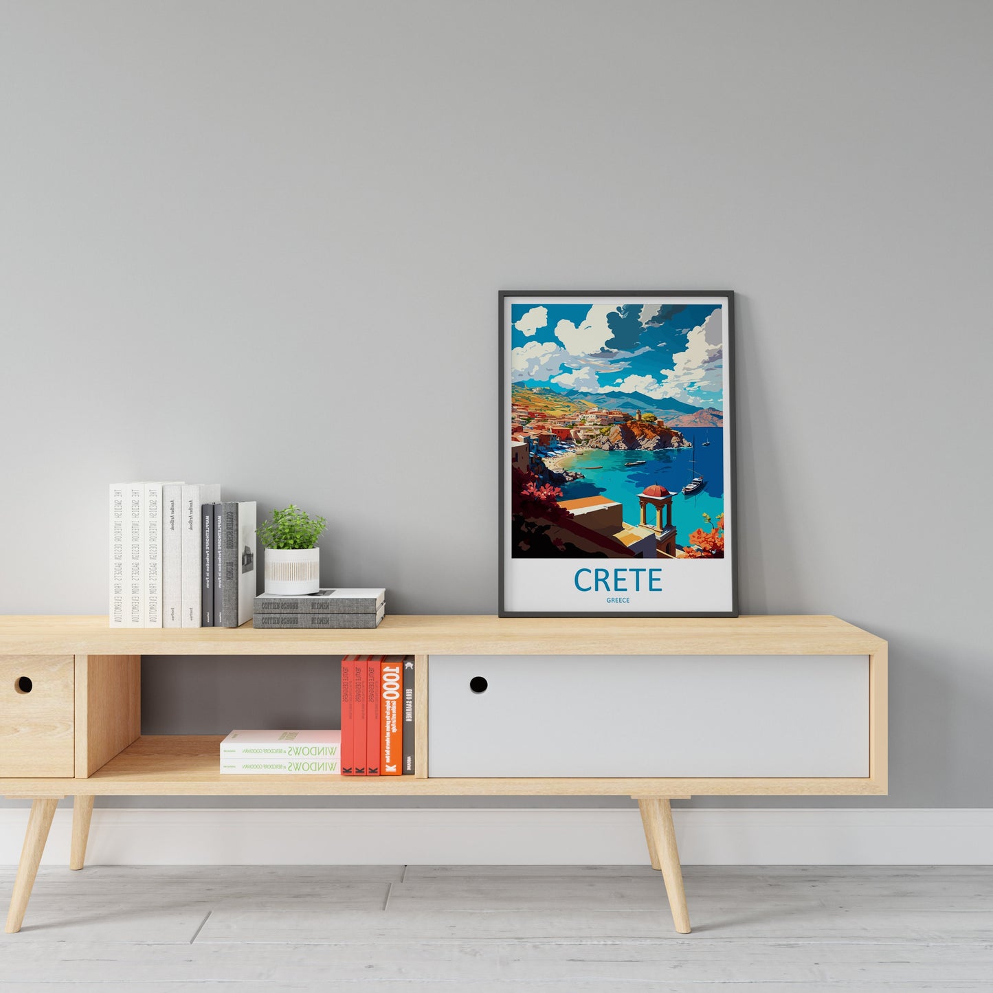 Crete Travel Print Wall Art Crete Greece Wall Hanging Home Decoration Crete Gift Art Lovers Wall Art Print Crete Greece Wall Poster Art