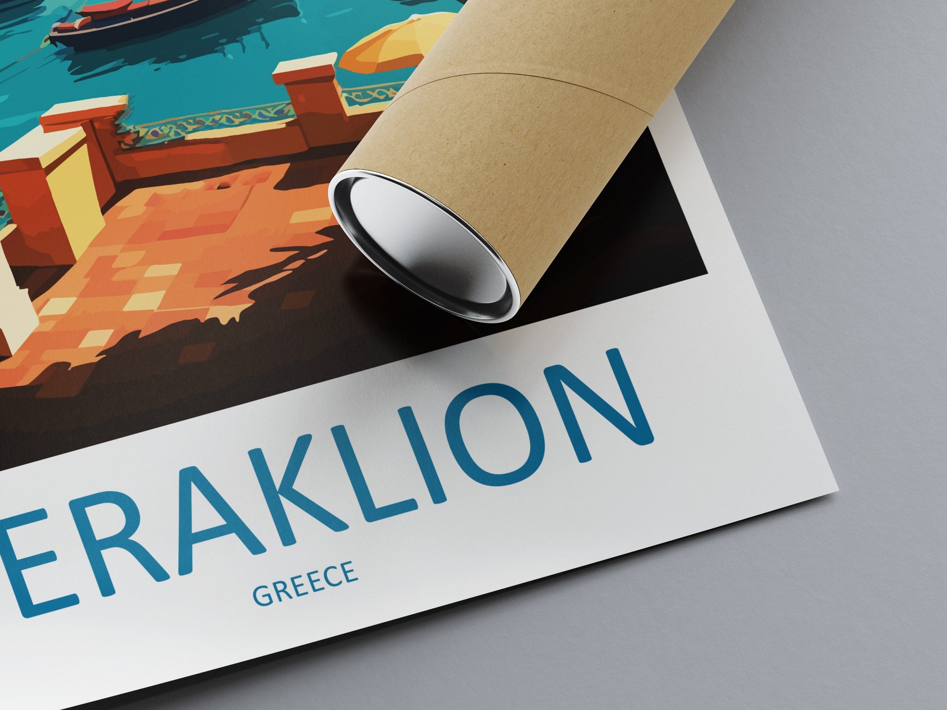 Heraklion Travel Print Wall Art Heraklion Greece Wall Hanging Home Decoration Heraklion Gift Art Lovers Wall Art Print Heraklion Greece