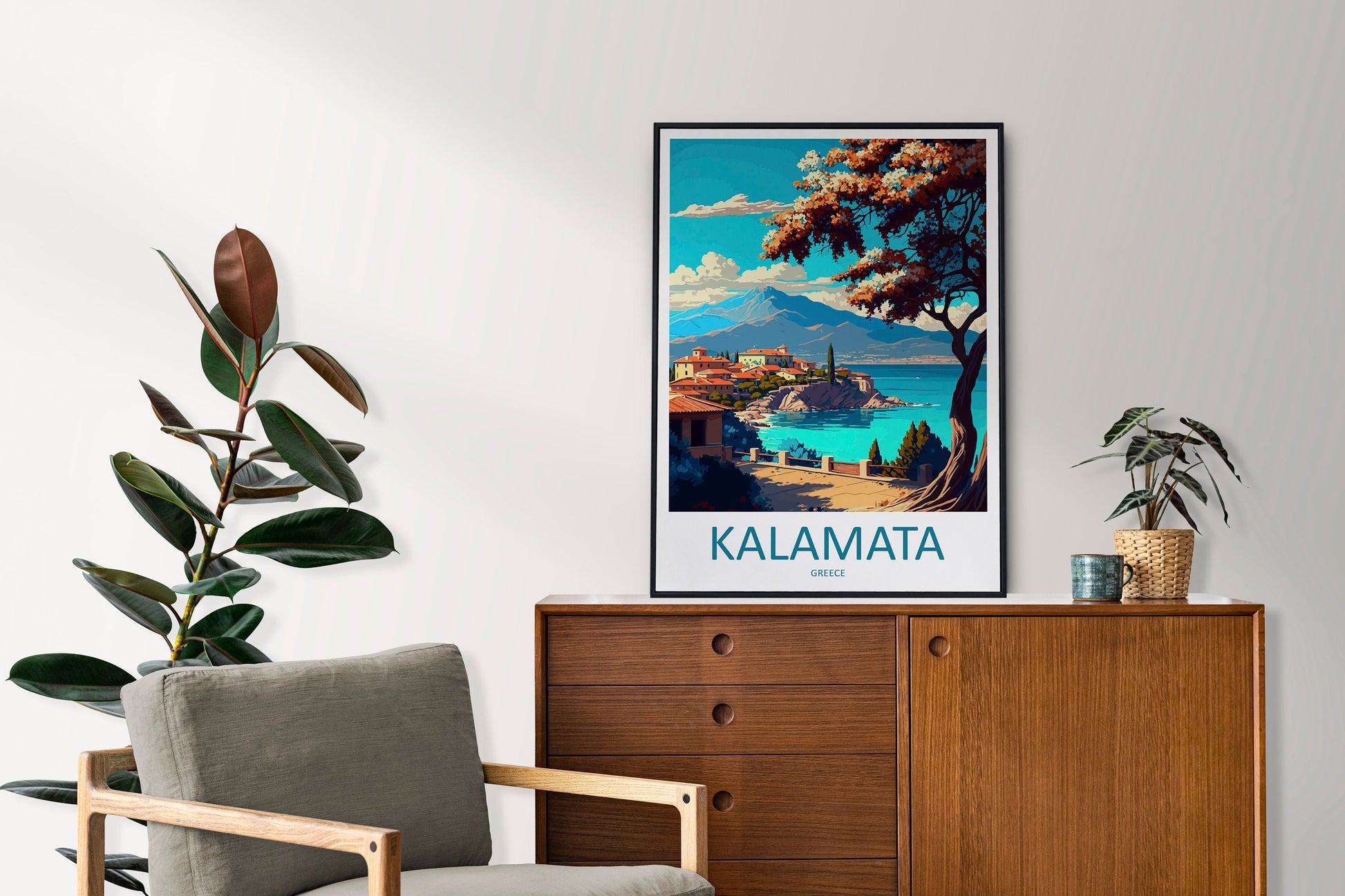 Kalamata Travel Print Wall Art Kalamata Greece Wall Hanging Home Decoration Kalamata Gift Art Lovers Wall Art Print Kalamata Greece Wall Art