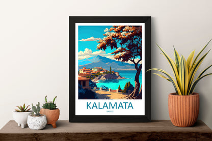 Kalamata Travel Print Wall Art Kalamata Greece Wall Hanging Home Decoration Kalamata Gift Art Lovers Wall Art Print Kalamata Greece Wall Art
