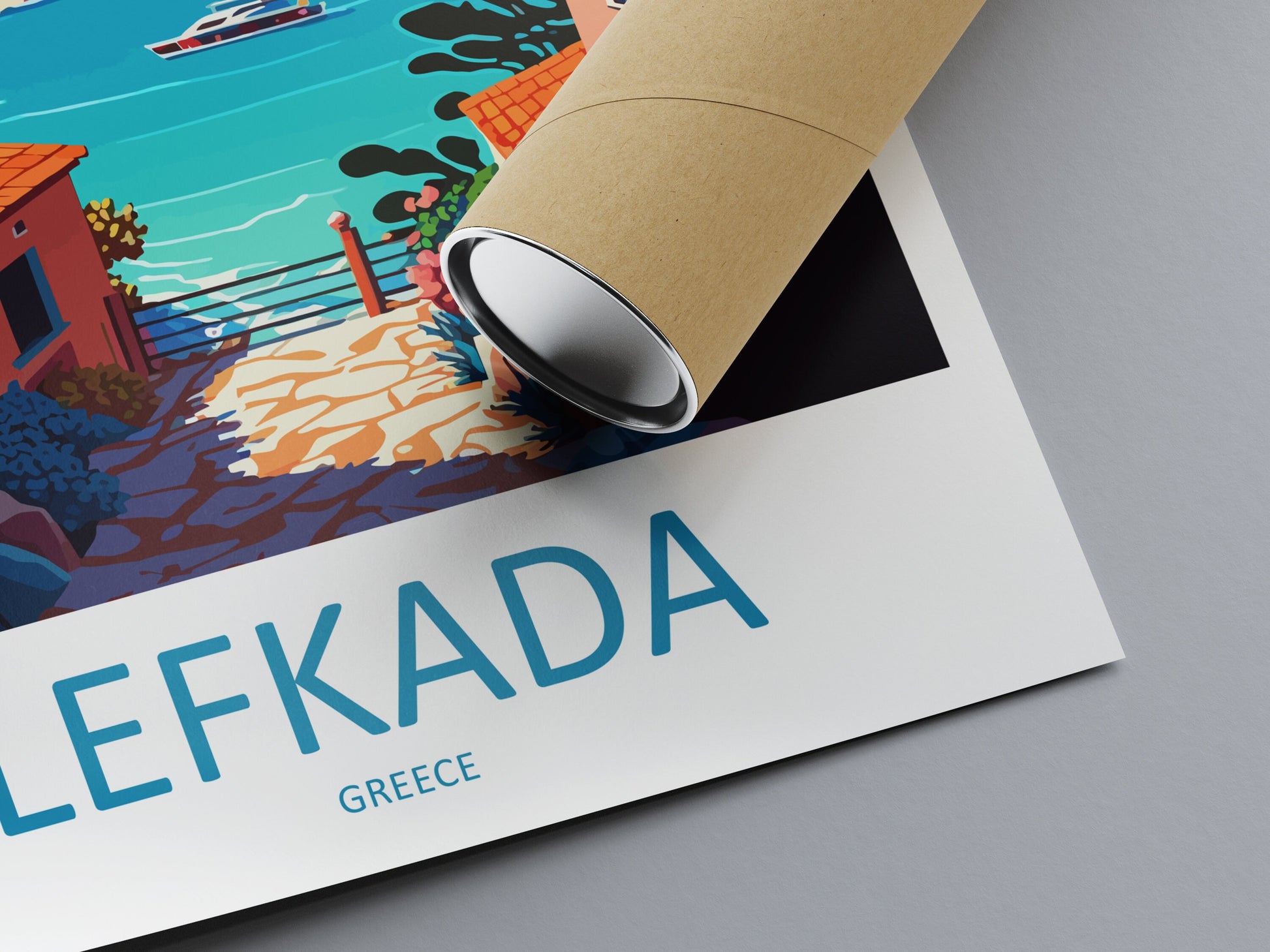 Lefkada Travel Print Wall Art Lefkada Greece Wall Hanging Home Decoration Lefkada Gift Art Lovers Wall Art Print Lefkada Greece Wall Art