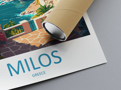 Milos Travel Print Wall Art Milos Greece Wall Hanging Home Decoration Milos Gift Art Lovers Wall Art Print Milos Greece Wall Art