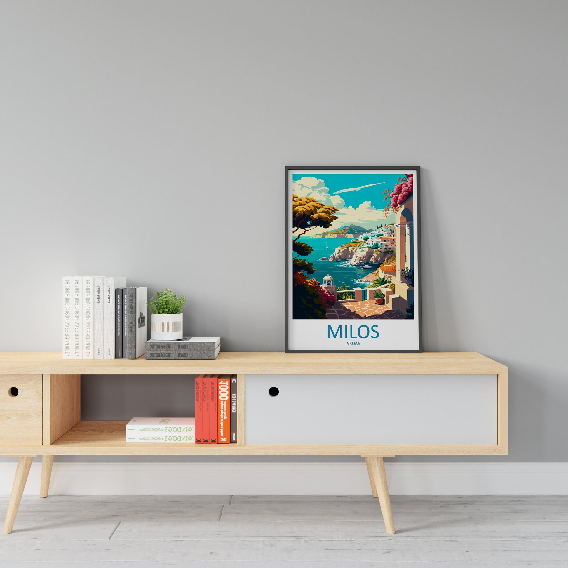 Milos Travel Print Wall Art Milos Greece Wall Hanging Home Decoration Milos Gift Art Lovers Wall Art Print Milos Greece Wall Art