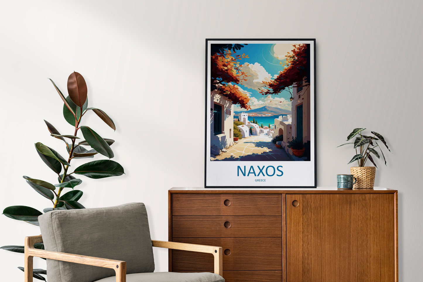 Naxos Travel Print Wall Art Naxos Greece Wall Hanging Home Decoration Naxos Gift Art Lovers Wall Art Print Naxos Greece Wall Art