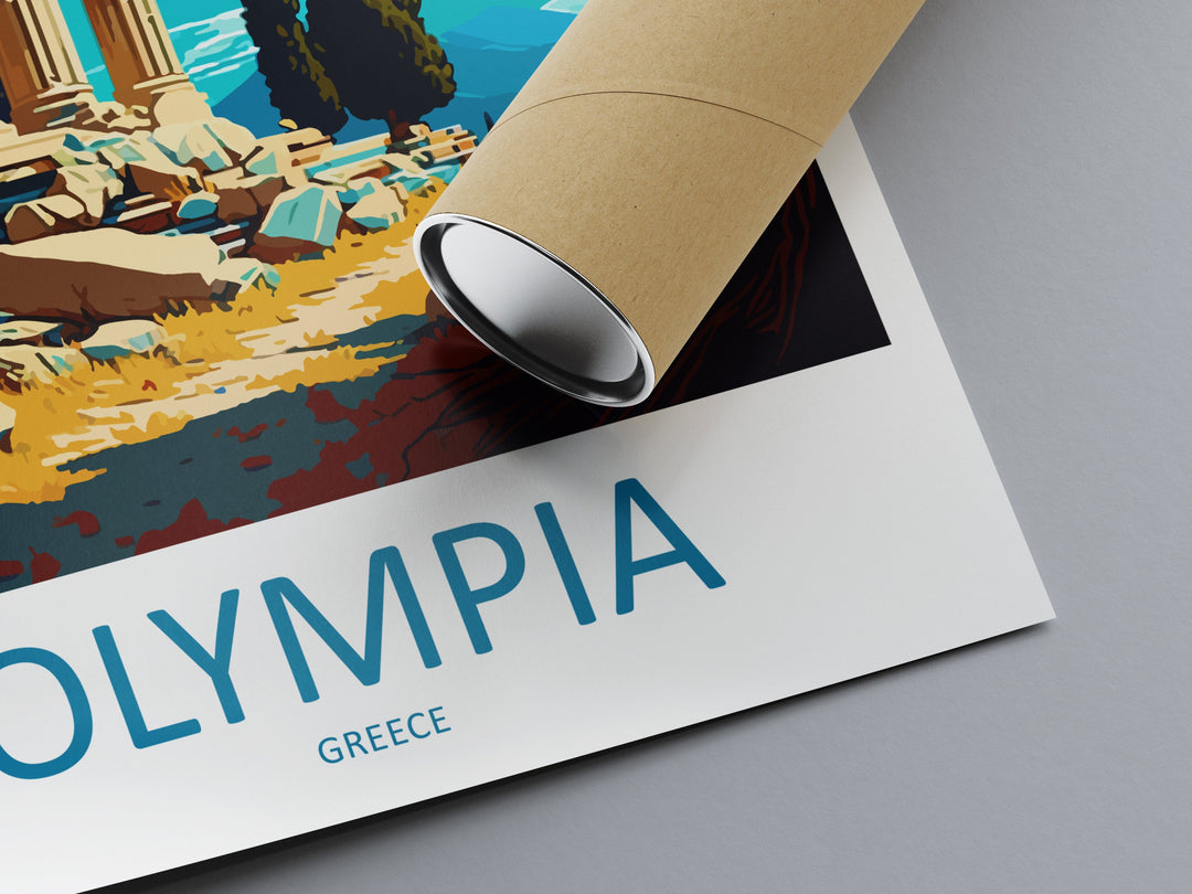 Olympia Travel Print Wall Art Olympia Greece Wall Hanging Home Decoration Olympia Gift Art Lovers Wall Art Print Olympia Greece Wall Art
