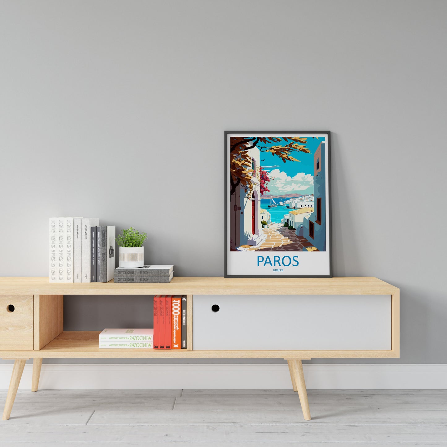 Paros Travel Print Wall Art Paros Greece Wall Hanging Home Decoration Paros Gift Art Lovers Wall Art Print Paros Greece Wall Art