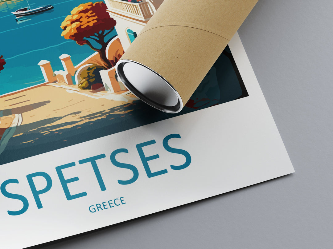 Spetses Travel Print Wall Art Spetses Greece Wall Hanging Home Decoration Spetses Gift Art Lovers Wall Art Print Spetses Greece Wall Art