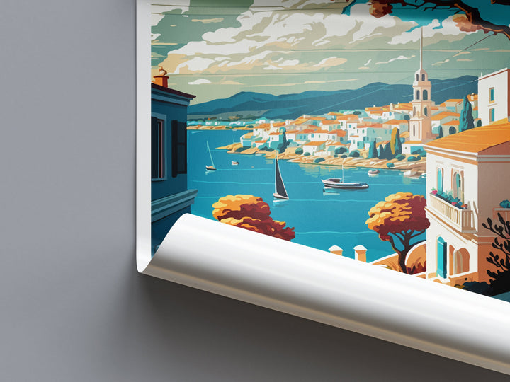 Spetses Travel Print Wall Art Spetses Greece Wall Hanging Home Decoration Spetses Gift Art Lovers Wall Art Print Spetses Greece Wall Art