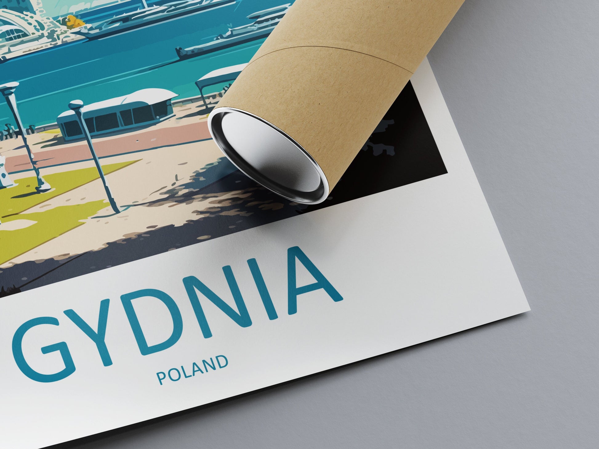 Gydnia Travel Print Wall Art Gydnia Wall Hanging Home Décor Gydnia Gift Art Lovers Poland Art Lover Gift Gydnia Travel Wall Art