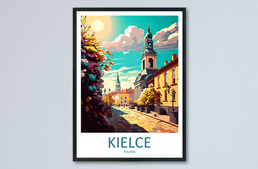 Kielce Travel Print Wall Art Kielce Wall Hanging Home Décor Kielce Gift Art Lovers Poland Art Lover Gift Kielce Travel Wall Art
