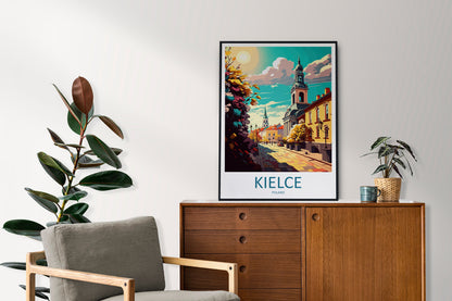 Kielce Travel Print Wall Art Kielce Wall Hanging Home Décor Kielce Gift Art Lovers Poland Art Lover Gift Kielce Travel Wall Art