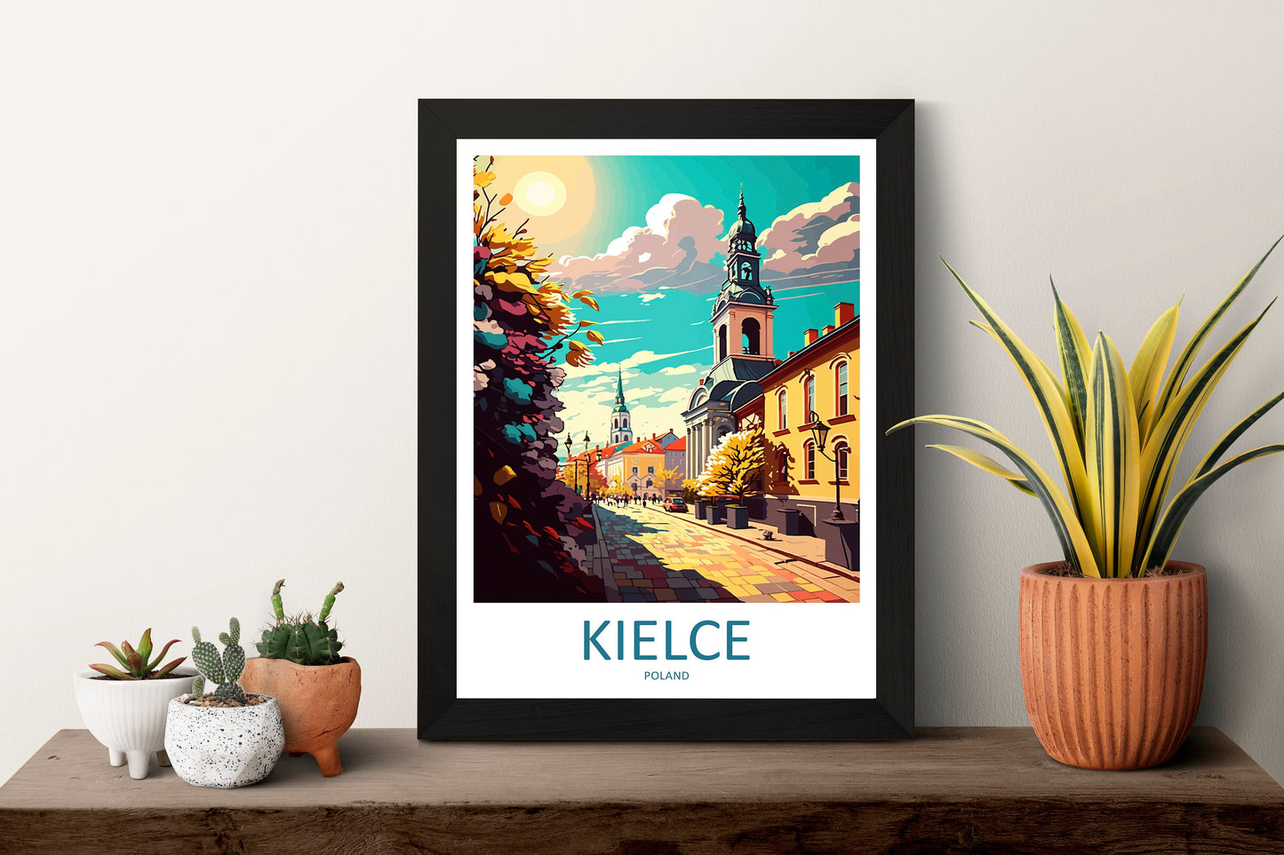Kielce Travel Print Wall Art Kielce Wall Hanging Home Décor Kielce Gift Art Lovers Poland Art Lover Gift Kielce Travel Wall Art