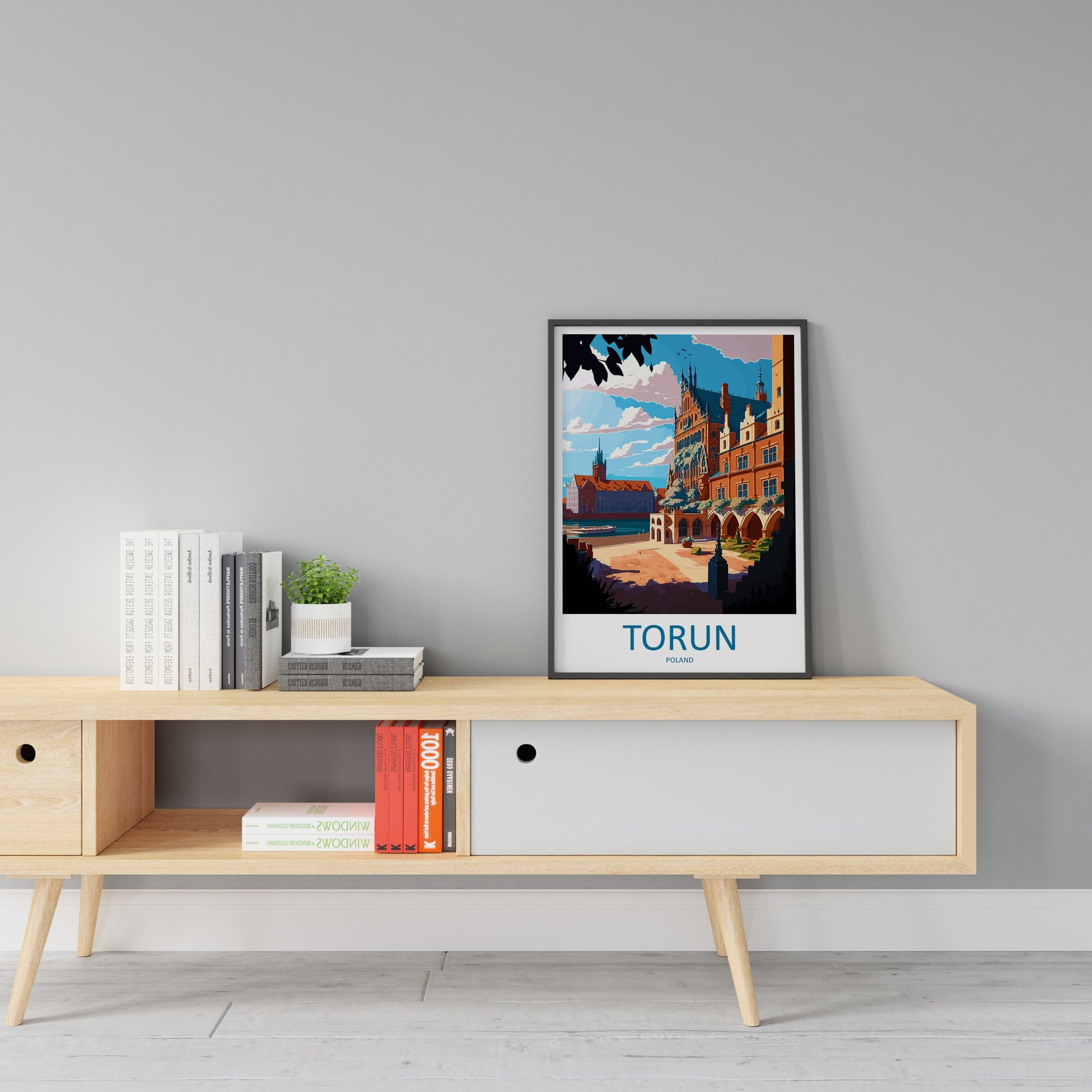 Torun Travel Print Wall Art Torun Wall Hanging Home Décor Torun Gift Art Lovers Poland Art Lover Gift Torun Travel Wall Art