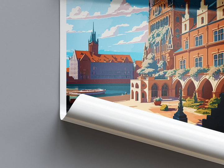 Torun Travel Print Wall Art Torun Wall Hanging Home Décor Torun Gift Art Lovers Poland Art Lover Gift Torun Travel Wall Art