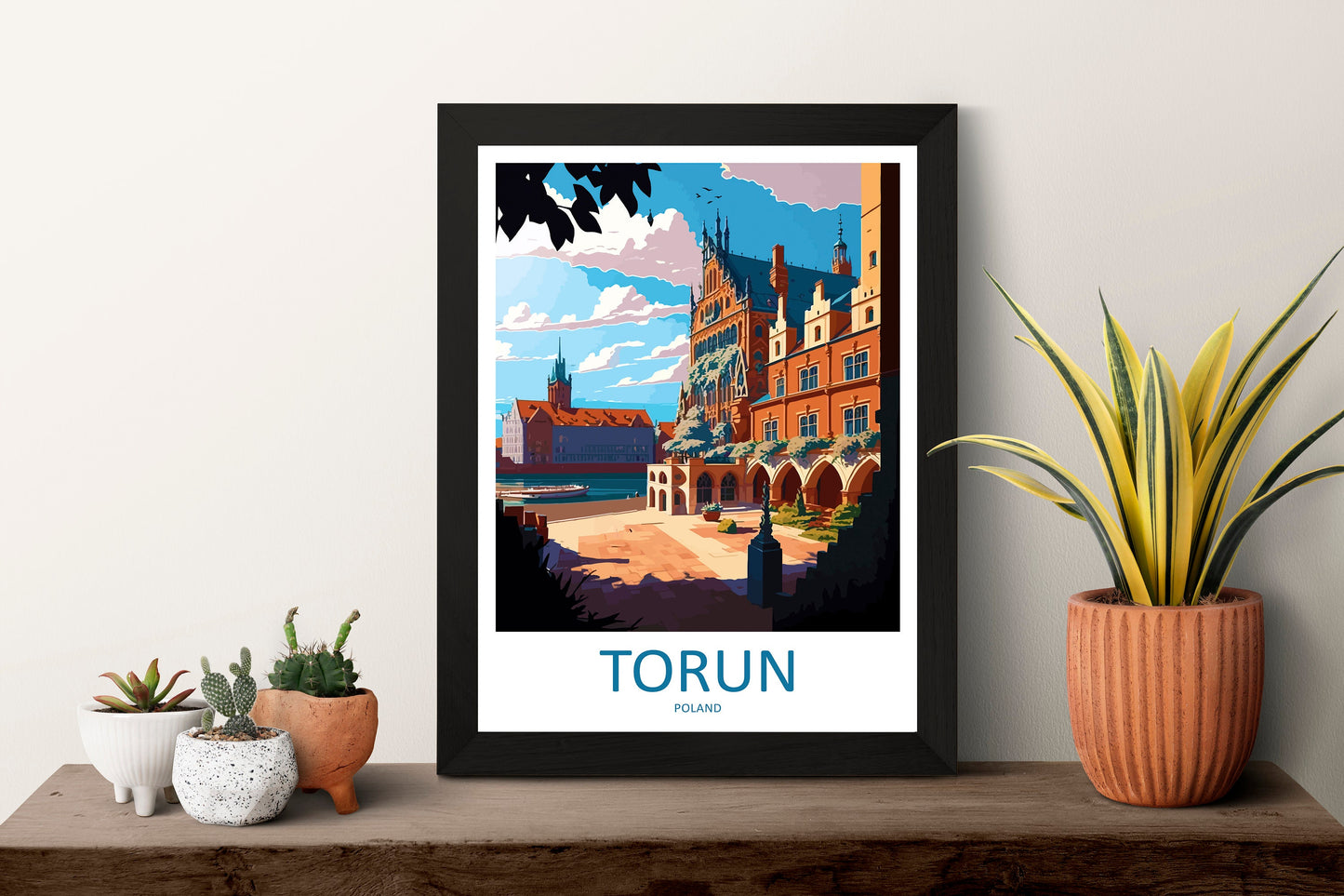 Torun Travel Print Wall Art Torun Wall Hanging Home Décor Torun Gift Art Lovers Poland Art Lover Gift Torun Travel Wall Art