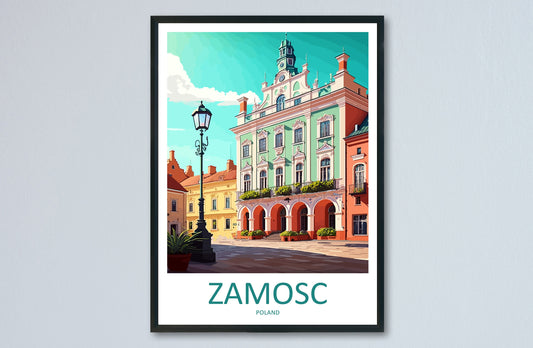 Zamosc Travel Print Wall Art Zamosc Wall Hanging Home Décor Zamosc Gift Art Lovers Poland Art Lover Gift Zamosc Travel Wall Art