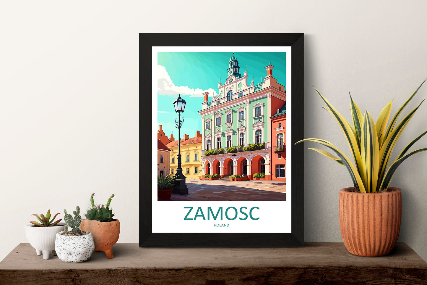 Zamosc Travel Print Wall Art Zamosc Wall Hanging Home Décor Zamosc Gift Art Lovers Poland Art Lover Gift Zamosc Travel Wall Art