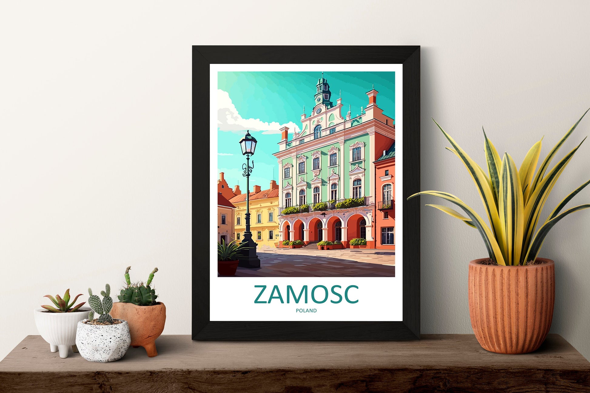 Zamosc Travel Print Wall Art Zamosc Wall Hanging Home Décor Zamosc Gift Art Lovers Poland Art Lover Gift Zamosc Travel Wall Art