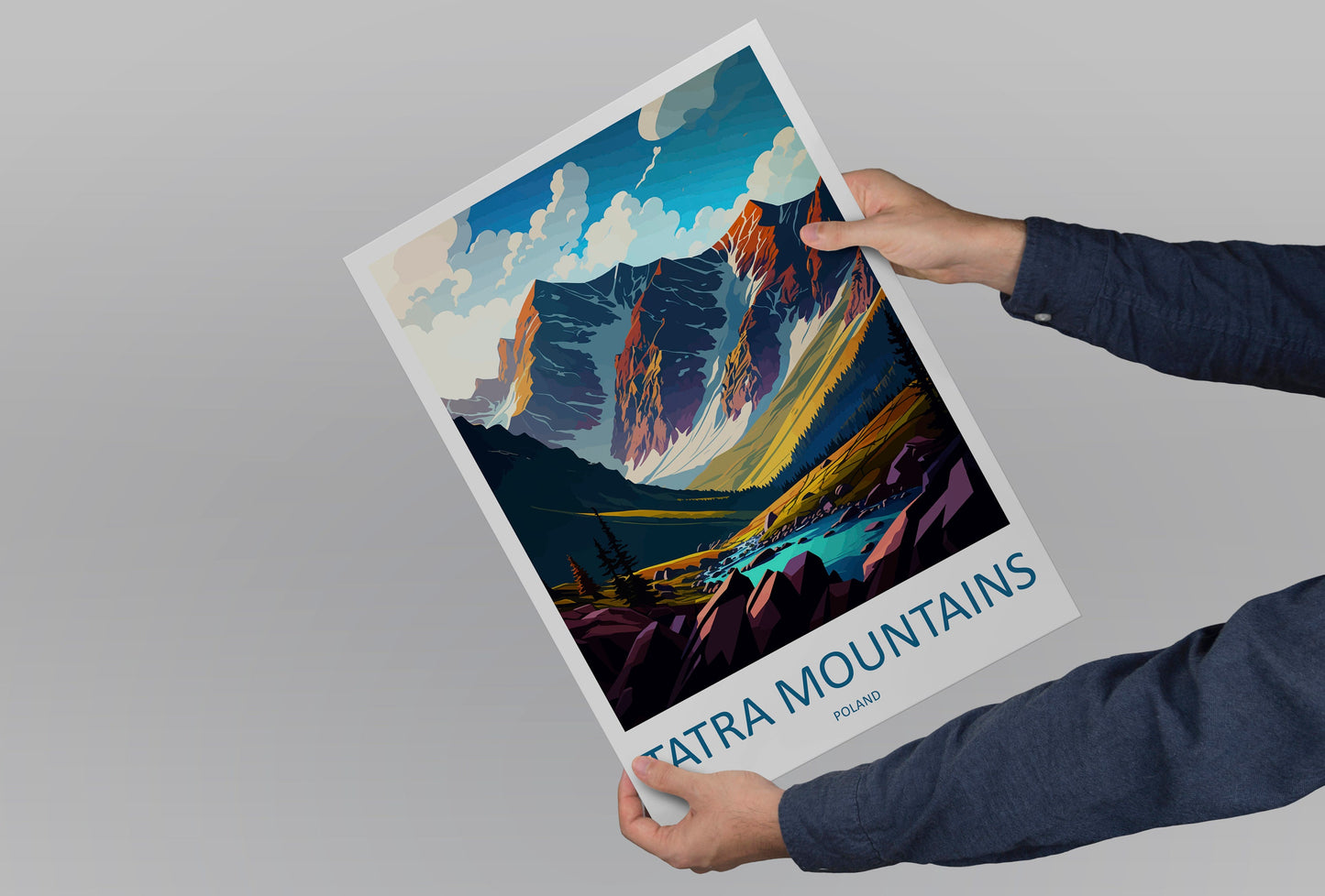 Tatra Mountains Travel Print Wall Art Tatra Mountains Wall Hanging Home Décor Tatra Mountains Gift Art Lovers Poland Art Lover Gift