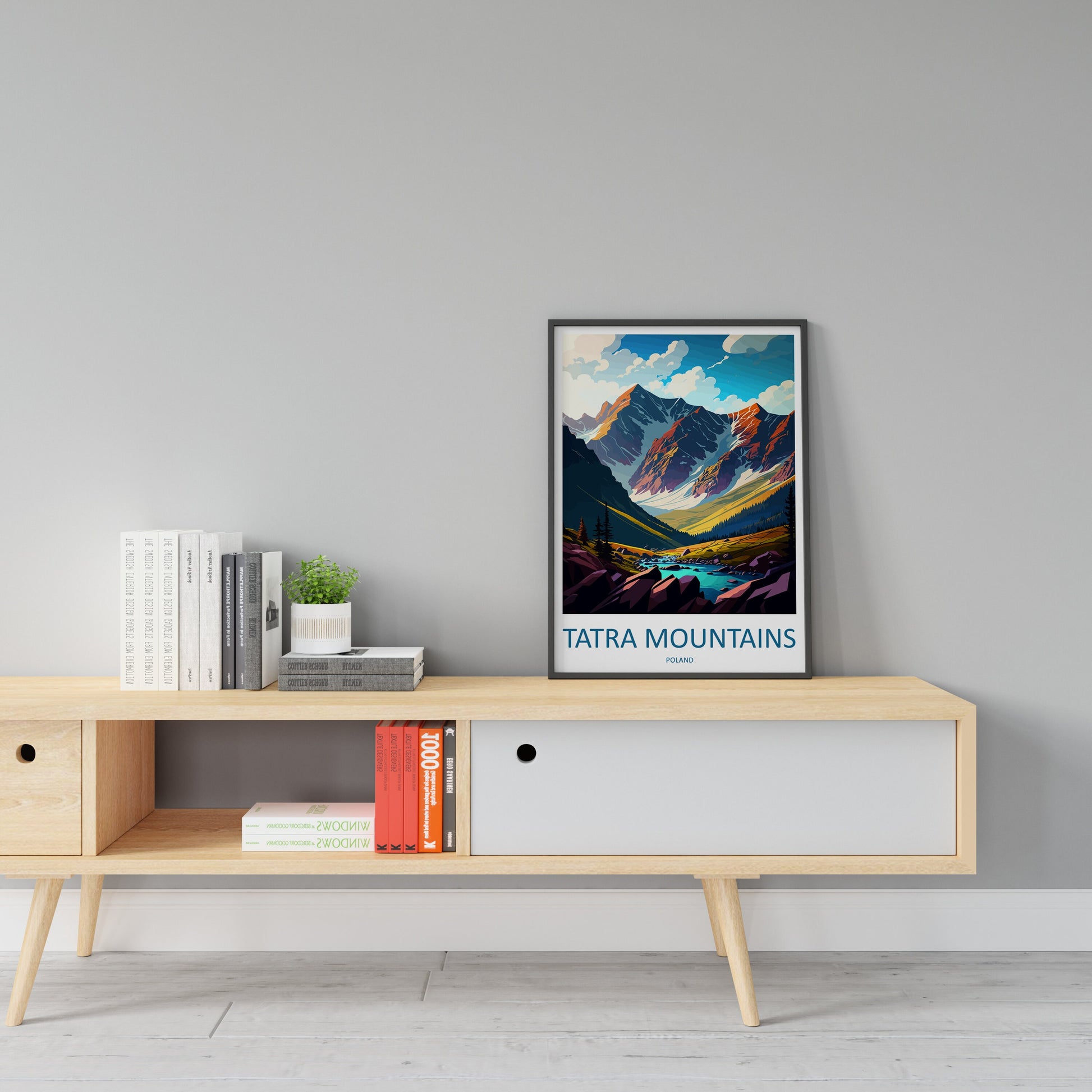 Tatra Mountains Travel Print Wall Art Tatra Mountains Wall Hanging Home Décor Tatra Mountains Gift Art Lovers Poland Art Lover Gift
