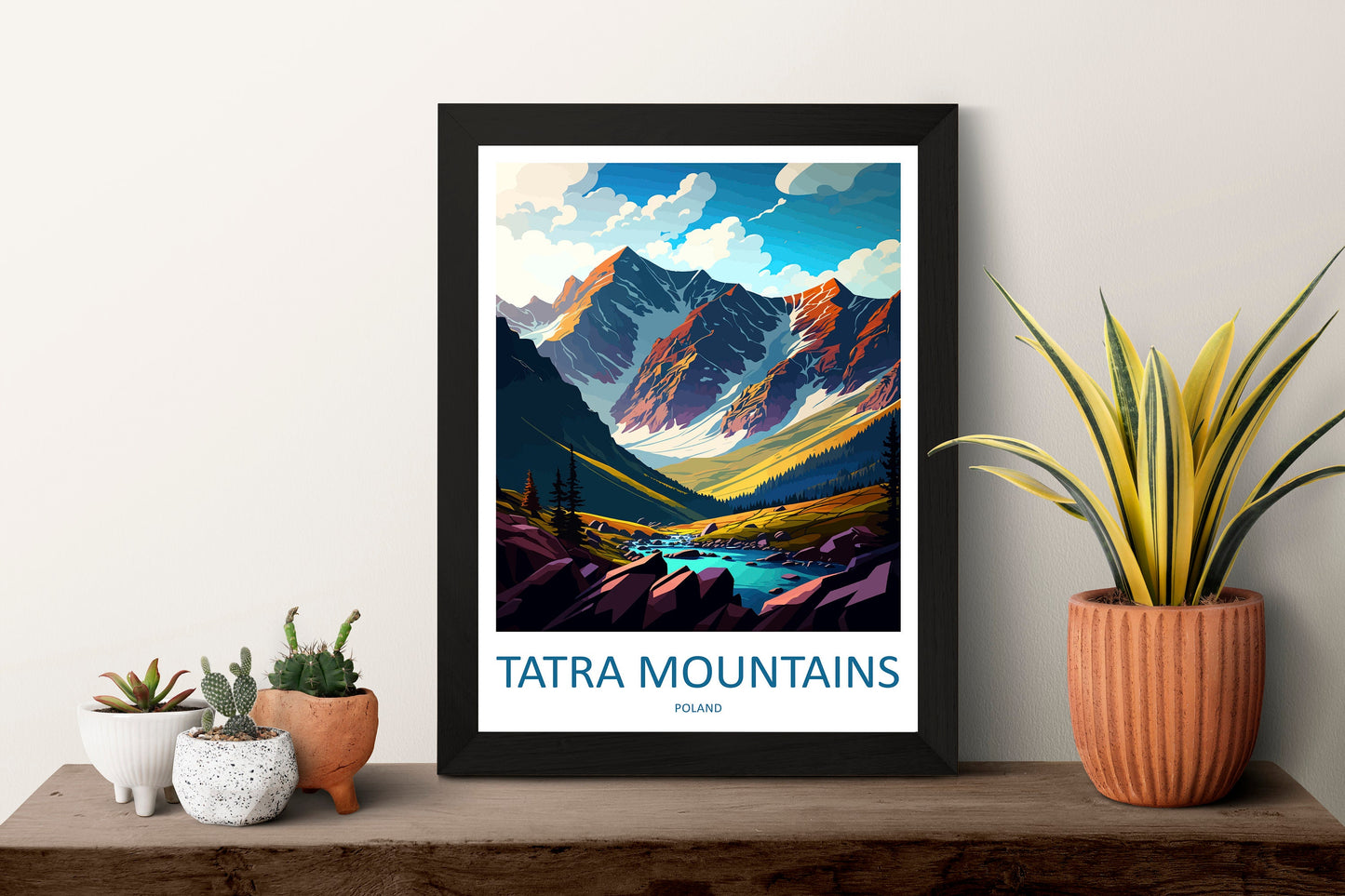 Tatra Mountains Travel Print Wall Art Tatra Mountains Wall Hanging Home Décor Tatra Mountains Gift Art Lovers Poland Art Lover Gift
