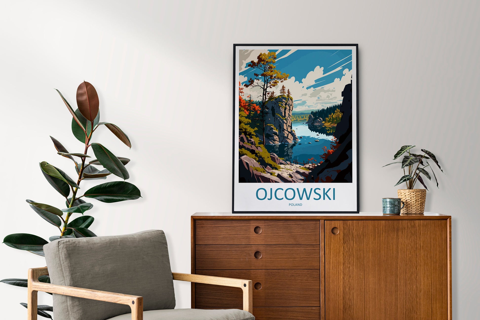 Ojcowski National Park Travel Print Wall Art Ojcowski National Park Wall Hanging Home Décor Ojcowski National Park Gift Art Lovers Poland