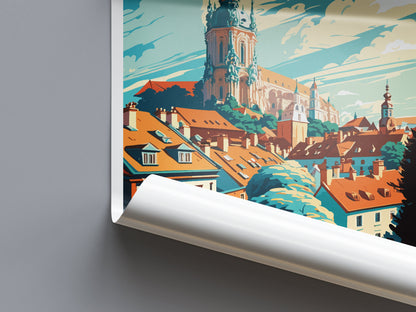 Mikulov Travel Print Wall Art Mikulov Wall Hanging Home Décor Mikulov Gift Art Lovers Czech Republic Art Lover Gift Mikulov Art Decor
