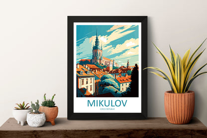 Mikulov Travel Print Wall Art Mikulov Wall Hanging Home Décor Mikulov Gift Art Lovers Czech Republic Art Lover Gift Mikulov Art Decor