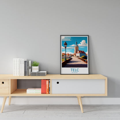 Telc Travel Print Wall Art Telc Wall Hanging Home Décor Telc Gift Art Lovers Czech Republic Art Lover Gift Telc Art Decor