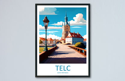 Telc Travel Print Wall Art Telc Wall Hanging Home Décor Telc Gift Art Lovers Czech Republic Art Lover Gift Telc Art Decor