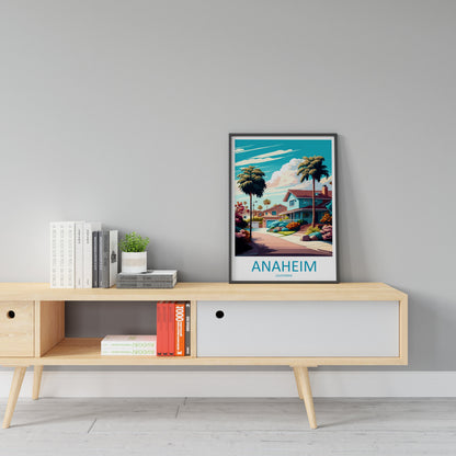 Anaheim Travel Print Wall Art Anaheim Wall Hanging Home Décor Anaheim Gift Art Lovers California Art Lover Gift California Travel gift