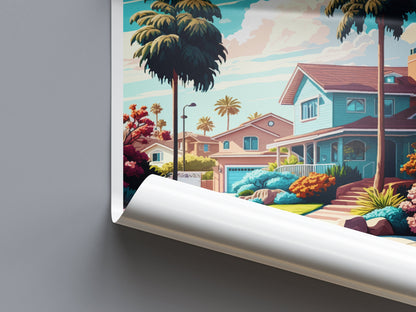 Anaheim Travel Print Wall Art Anaheim Wall Hanging Home Décor Anaheim Gift Art Lovers California Art Lover Gift California Travel gift
