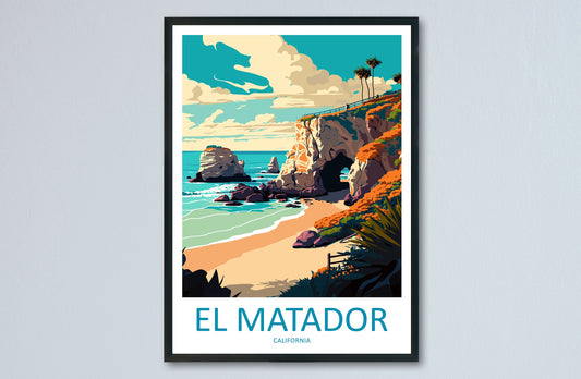 El Matador Travel Print Wall Art El Matador Wall Hanging Home Décor El Matador Gift Art Lovers California Art Poster El Matador Cali