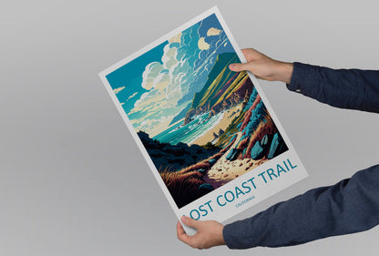 Lost Coast Trail Travel Print Wall Art Lost Coast Wall Hanging Home Décor Lost Coast Gift Art Lovers California Art Poster Long Beach Cali