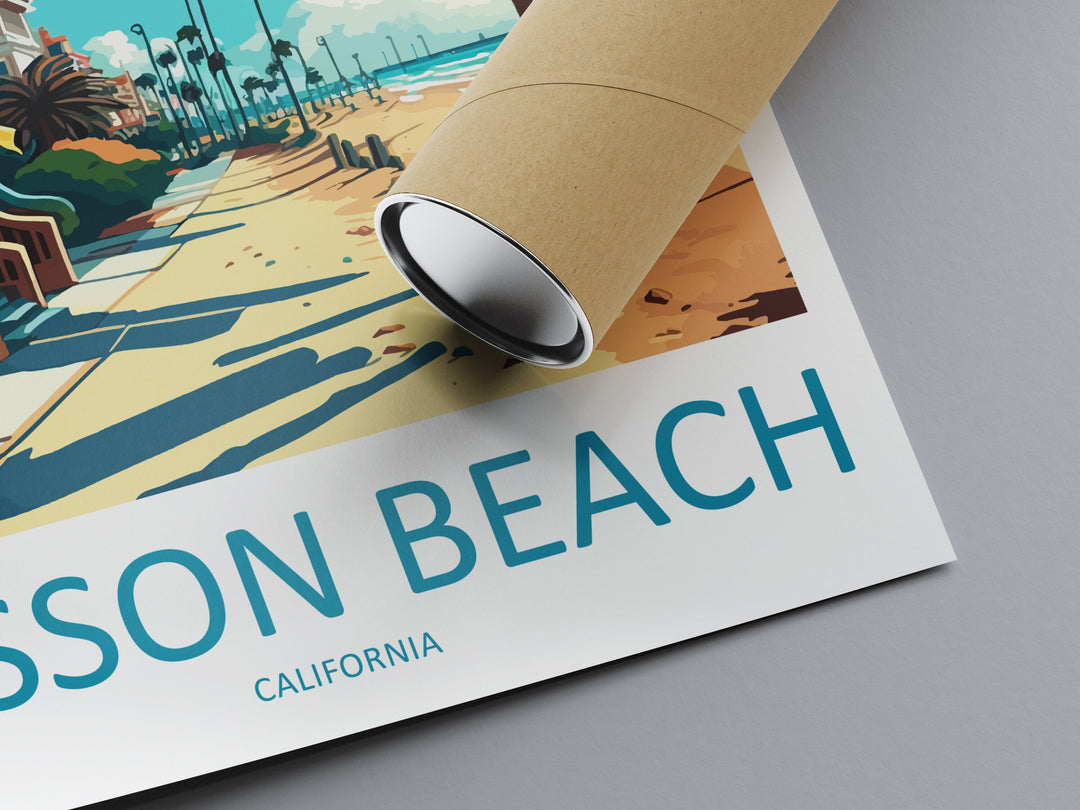 Mission Beach Travel Print Wall Art Mission Beach Wall Hanging Home Décor Mission Beach Gift Art Lovers California Art Poster Mission Beach