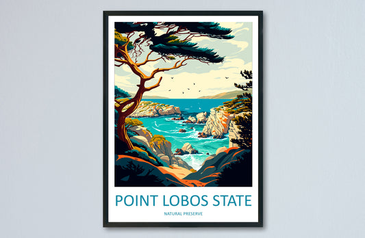 Point Lobos State Natural Reserve Travel Print Wall Art Point Lobos Wall Hanging Home Décor Point Lobos Gift Art Lovers California Art Print