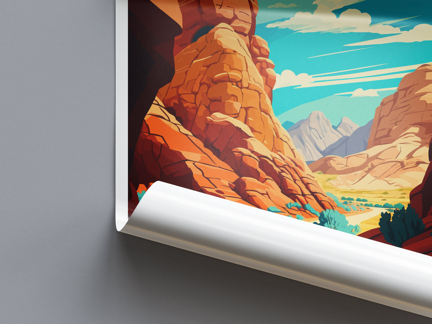 Red Rock Canyon State Park Travel Print Wall Art Red Rock Canyon Wall Hanging Home Décor Red Rock Canyon Gift Art Lovers California Art